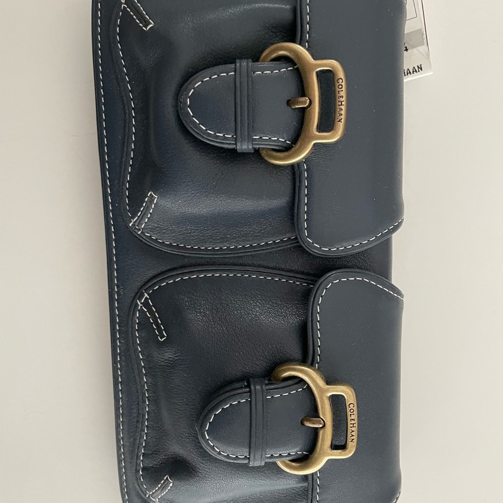New NWT Cole Haan Day to Evening Leather Wallet Wristlet Clutch
